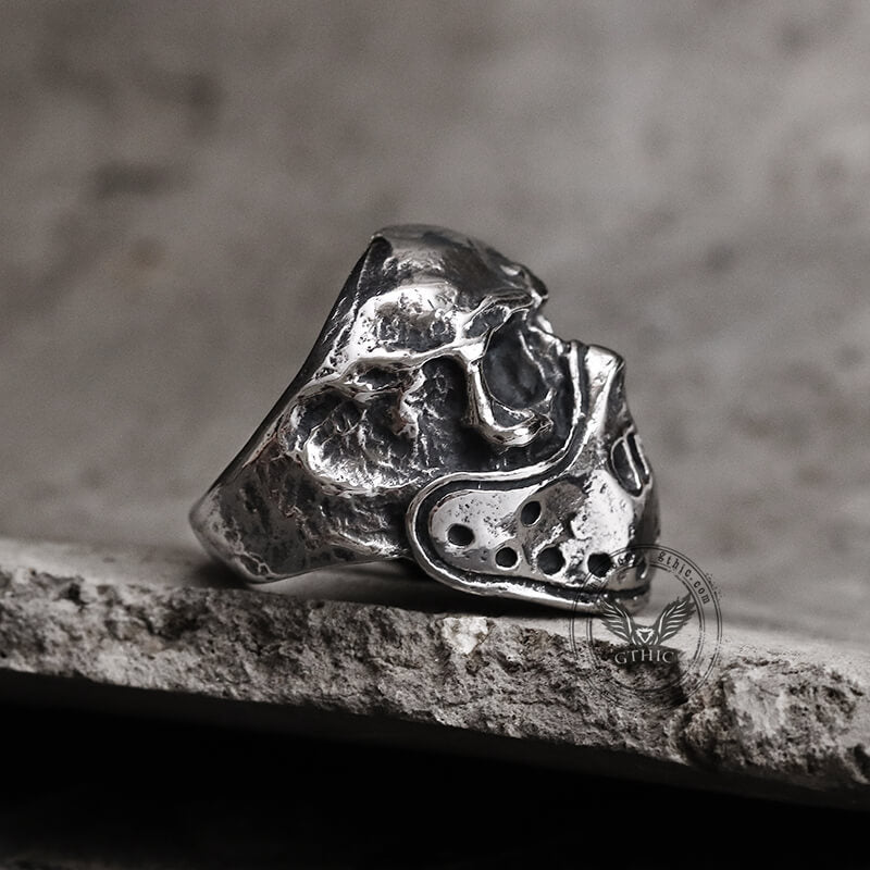 Hannibal Mask Ring in Stainless Steel
