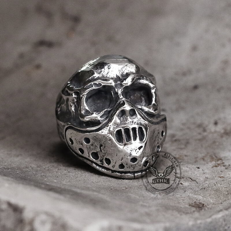 Hannibal Mask Ring in Stainless Steel