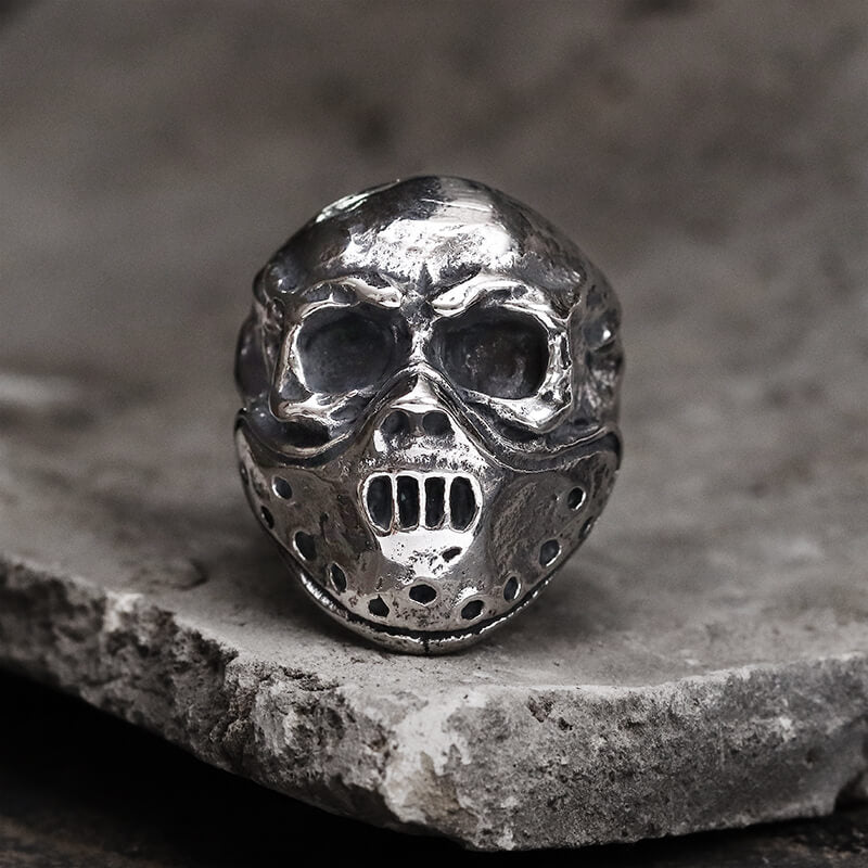 Hannibal Mask Ring in Stainless Steel