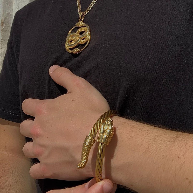 Snake Animal Bracelet in Stainless Steel