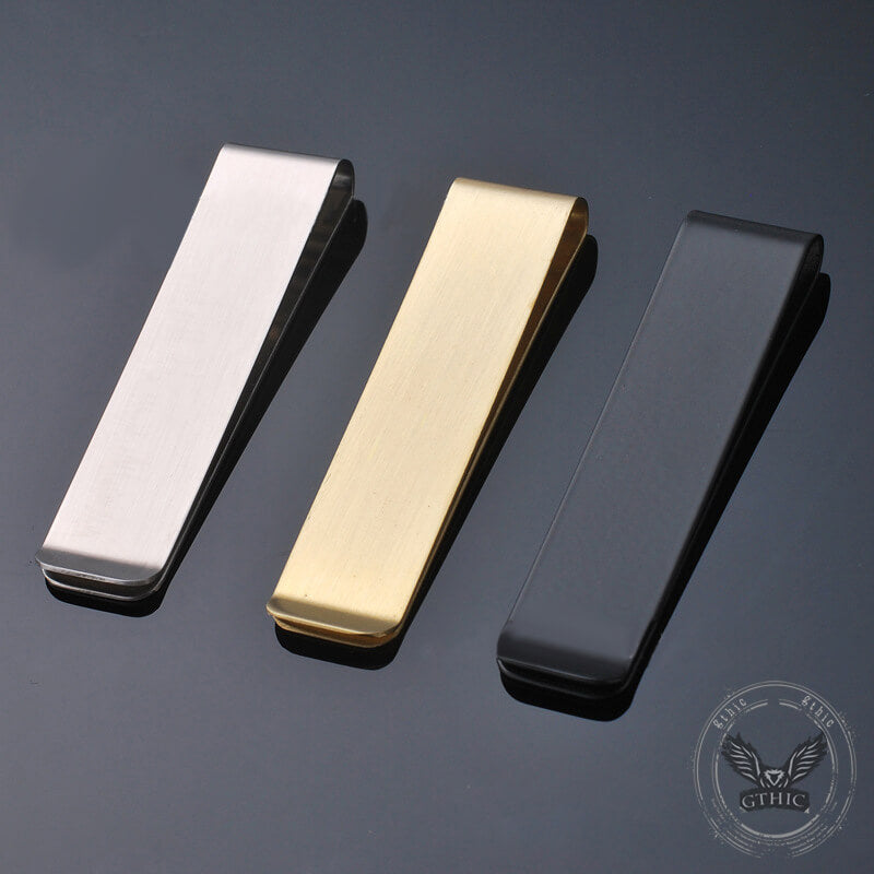 Solid Color Simple Alloy Money Clip