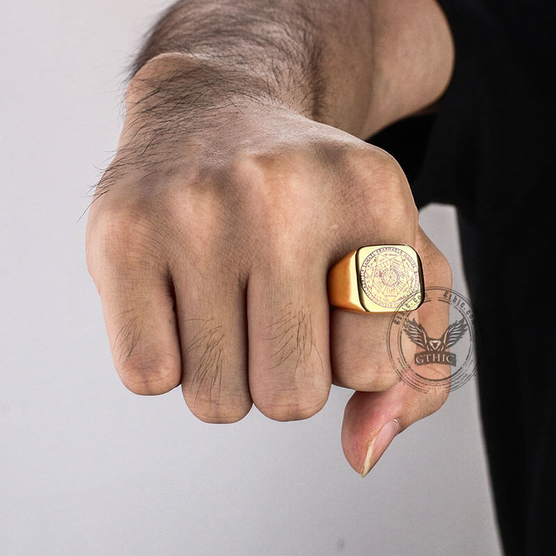 Solomon Kabbalah Ring in Stainless Steel