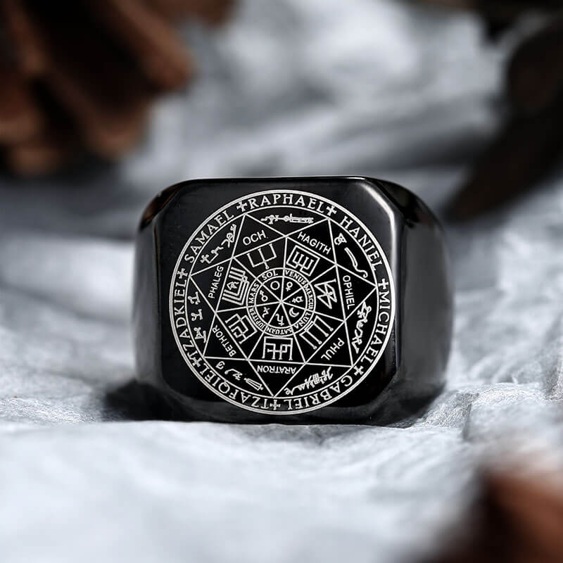 Solomon Kabbalah Ring in Stainless Steel