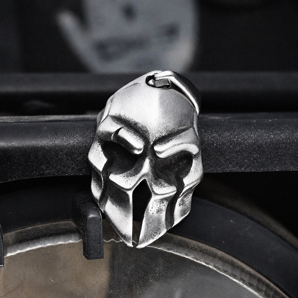 Spartan Warrior Helmet Pendant in Stainless Steel