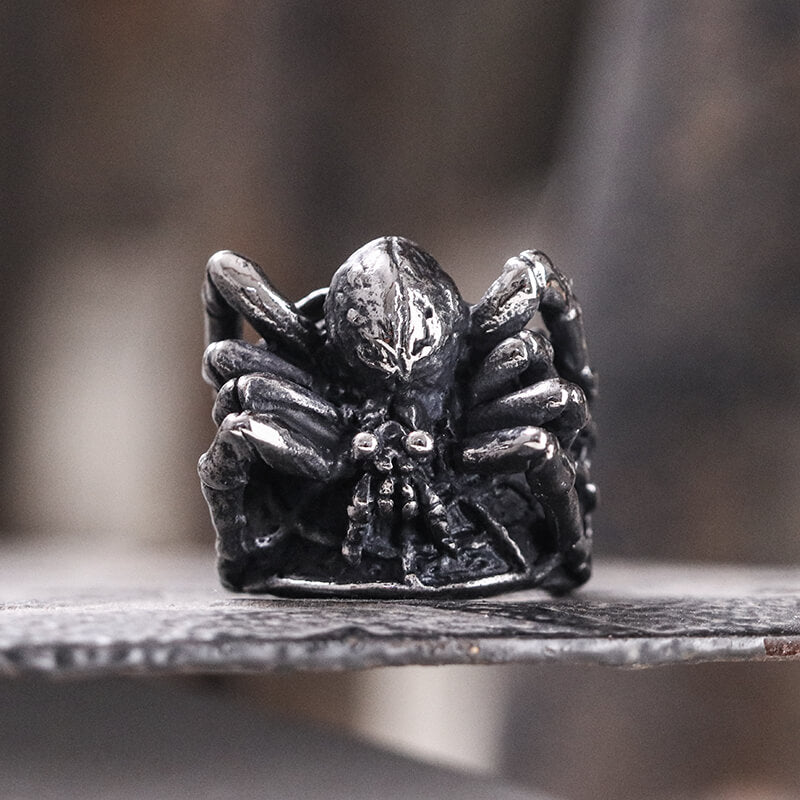 Spider Animal Ring in Stainless Steel
