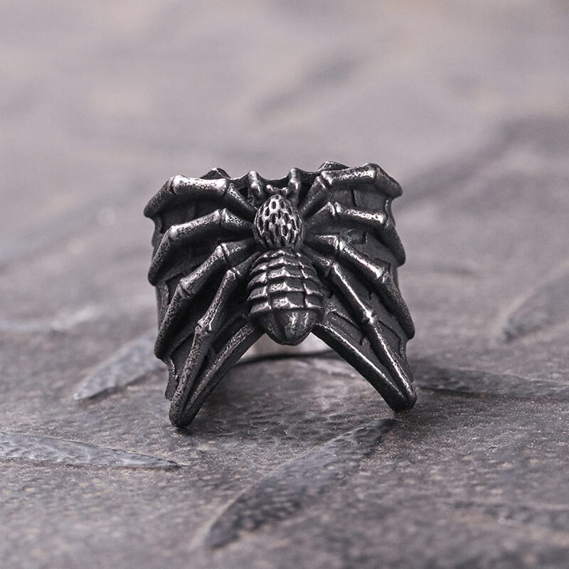 Spider Animal Ring in Stainless Steel