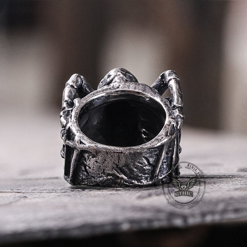 Spider Animal Ring in Stainless Steel