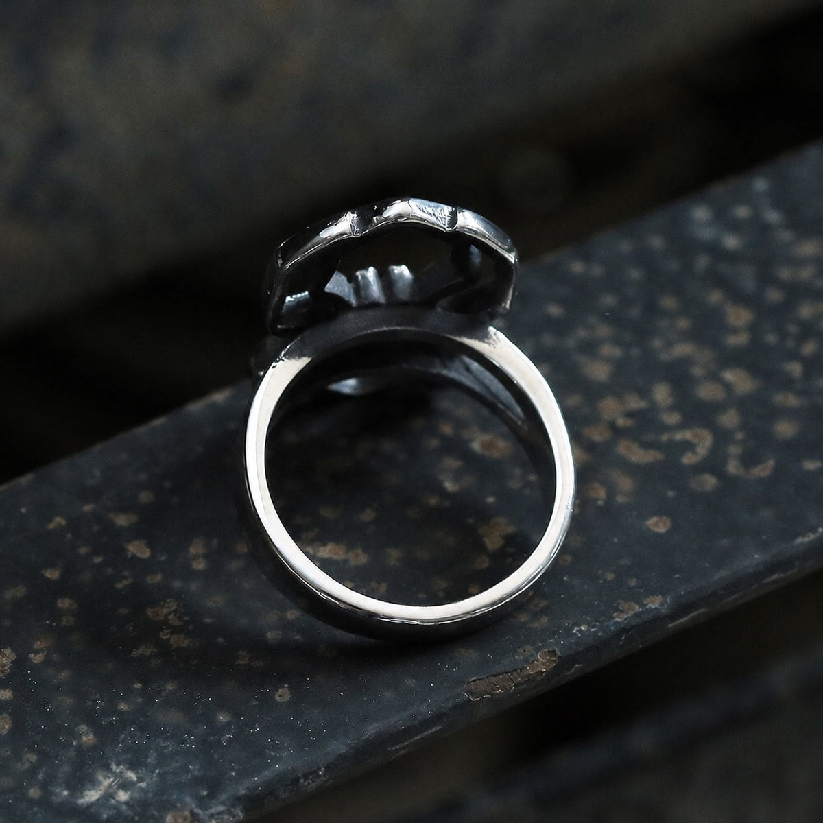 Spider Biker Ring in Stainless Steel