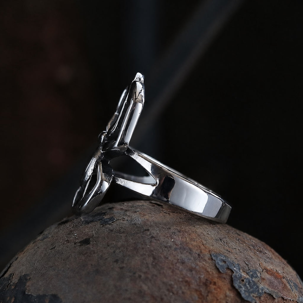 Spider Biker Ring in Stainless Steel