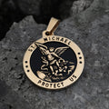 St. Michael Protect Us Pendant in Stainless Steel