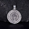 St. Christopher Protect Us Pendant in Stainless Steel