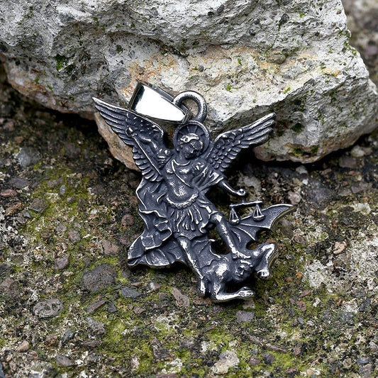 St. Michael Archangel Stainless Steel Religion Pendant