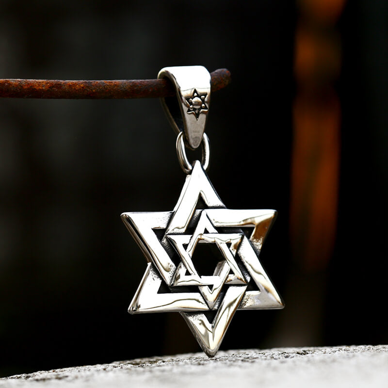 Star of David Pendant in Stainless Steel