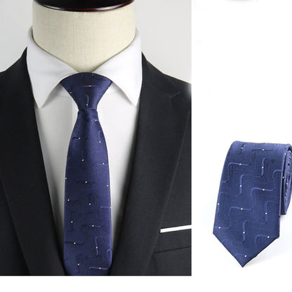 Stylish Professional Hand-Tied Business Tie