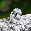 Tai Chi Yin Yang Fish Stainless Steel Spinner Ring