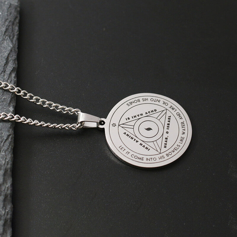 The Key of Solomon Pentacle of Jupiter Necklace in Stainless Steel
