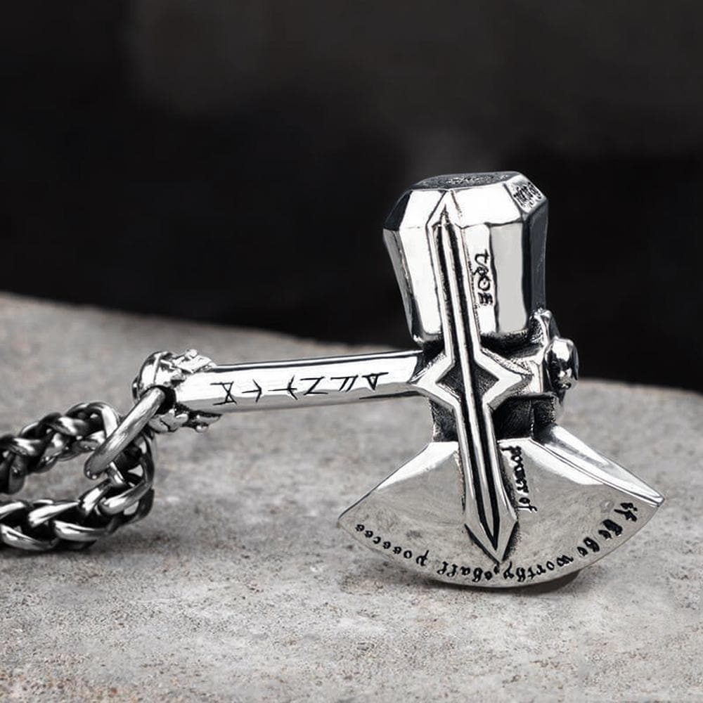 The Stormbreaker Pendant in Stainless Steel
