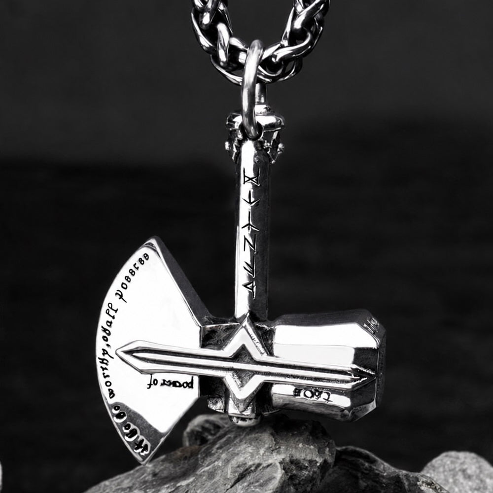 The Stormbreaker Pendant in Stainless Steel