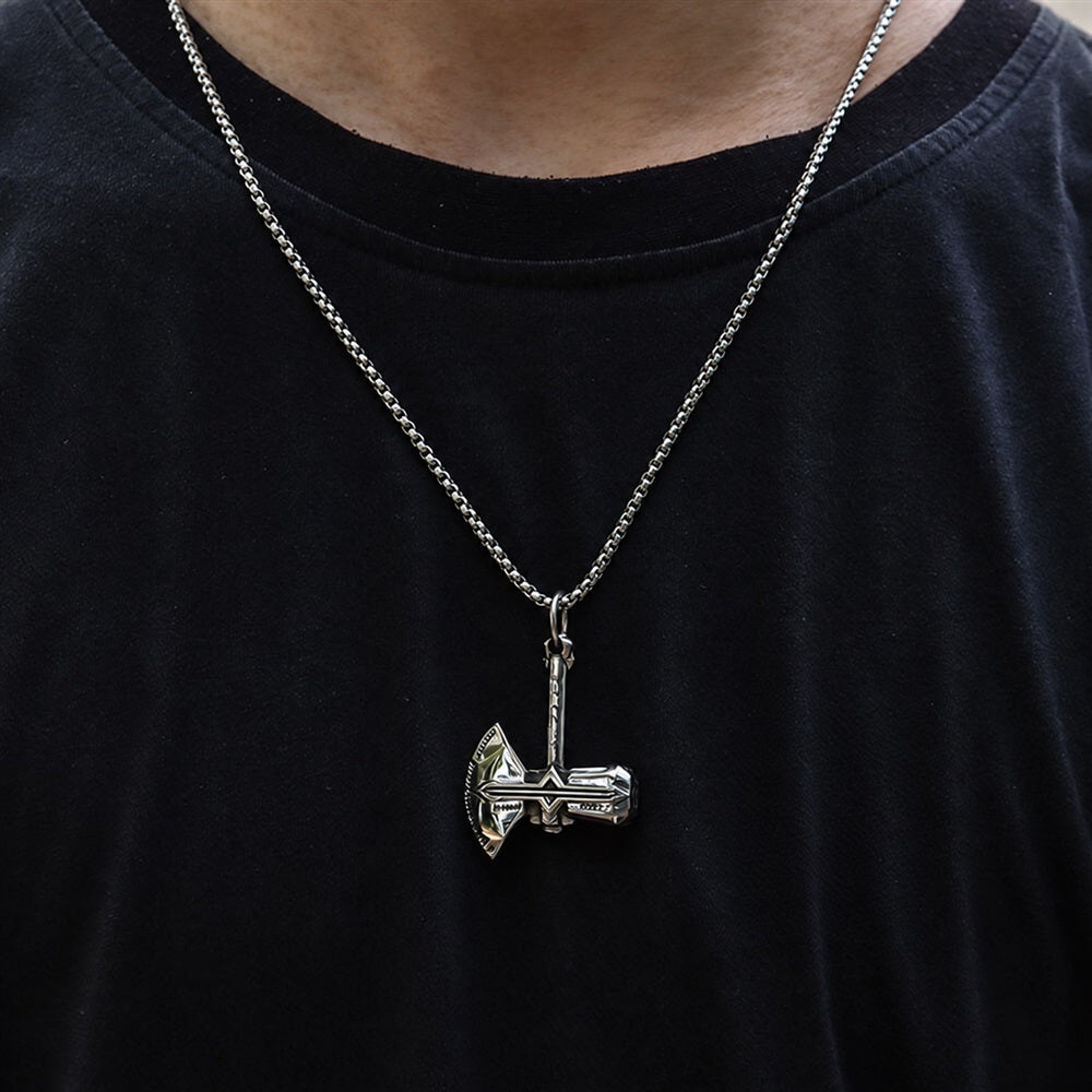 The Stormbreaker Pendant in Stainless Steel