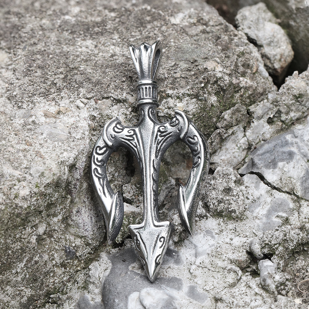 Trident Marine Pendant in Stainless Steel