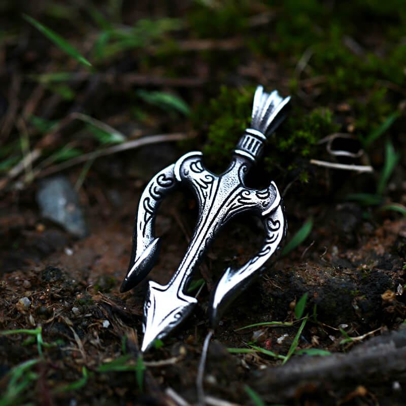 Trident Marine Pendant in Stainless Steel