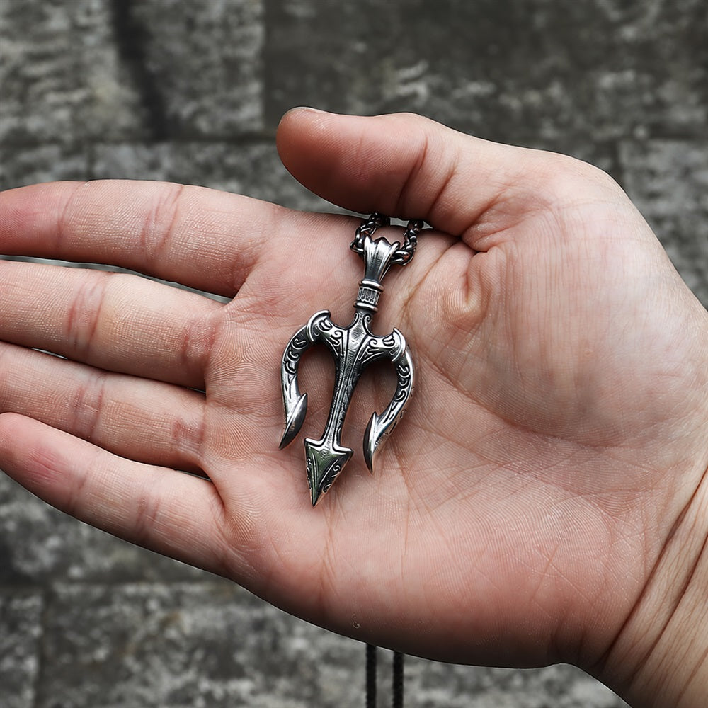 Trident Marine Pendant in Stainless Steel