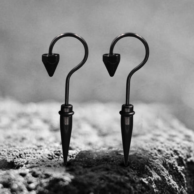 Umbrella Punk Earrings in Stainless Steel