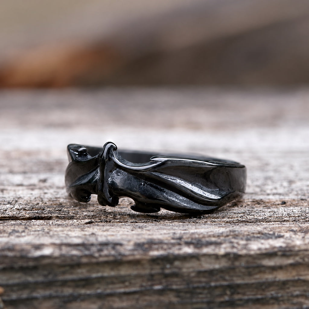 Vampire Bat Ring in Stainless Steel