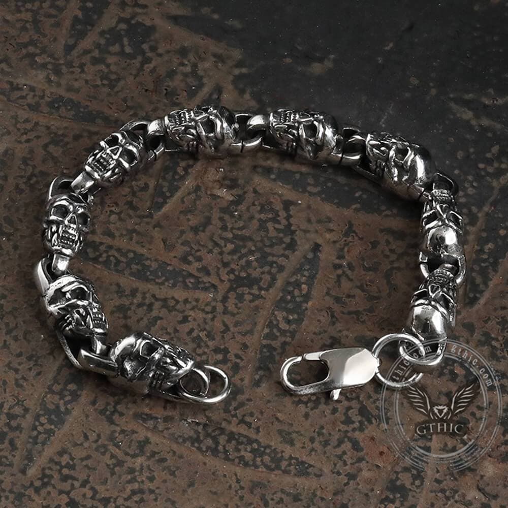 Vampire Skull Bracelet in Stainless Steel
