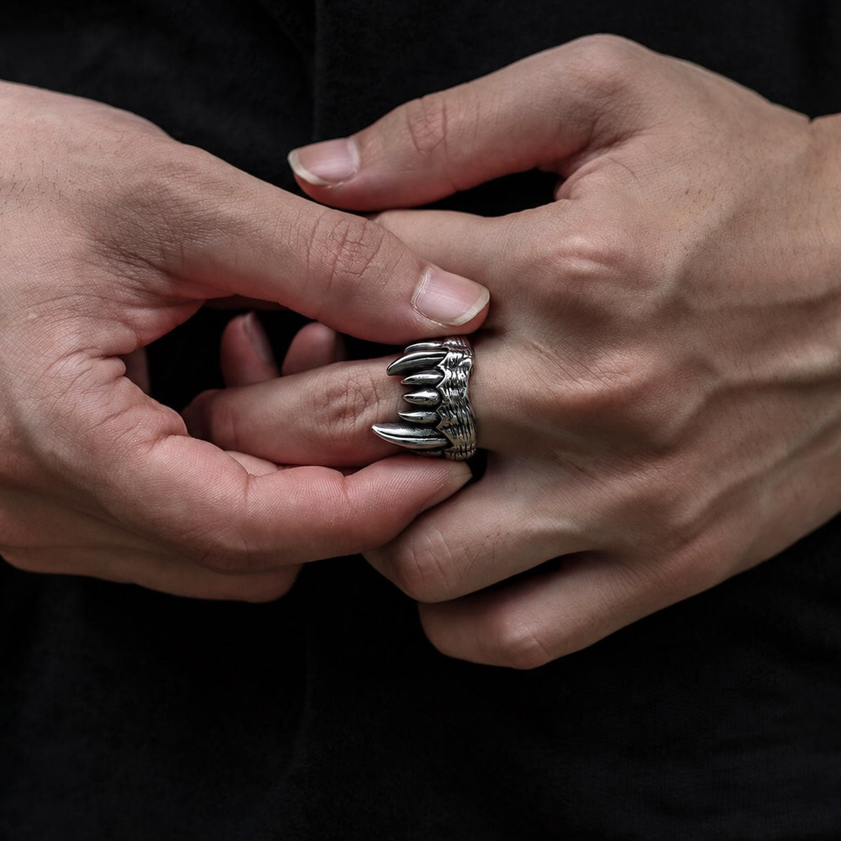 Vampire Teeth Ring in Stainless Steel
