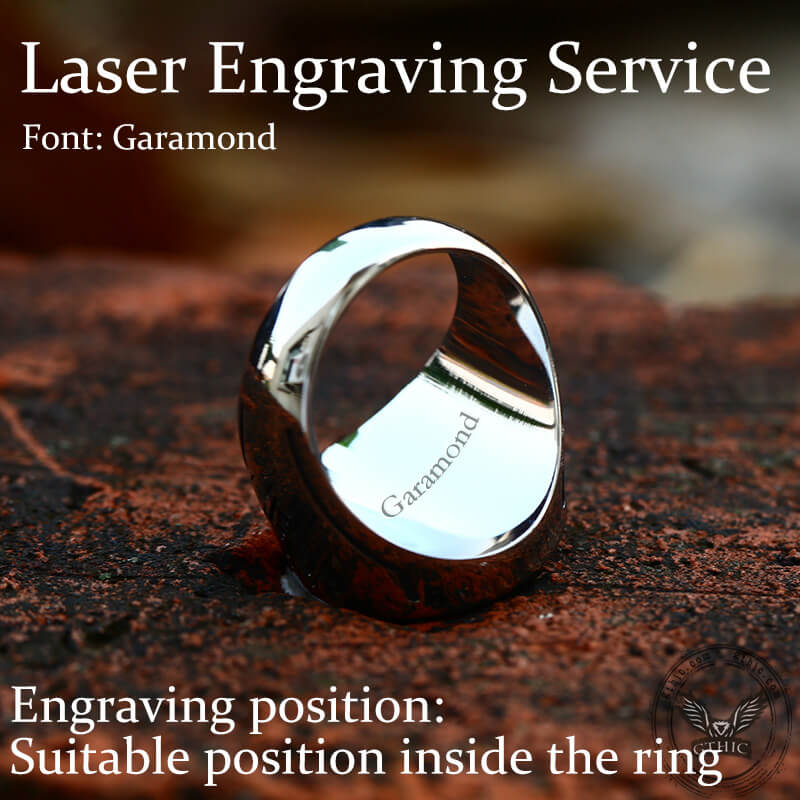Vegvisir Celtic Knot Ring in Stainless Steel