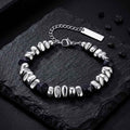 Versatile Natural Stone Beads Bracelet in Stainless Steel