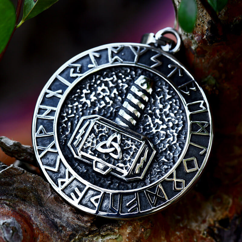Viking Mjölnir Pendant in Stainless Steel