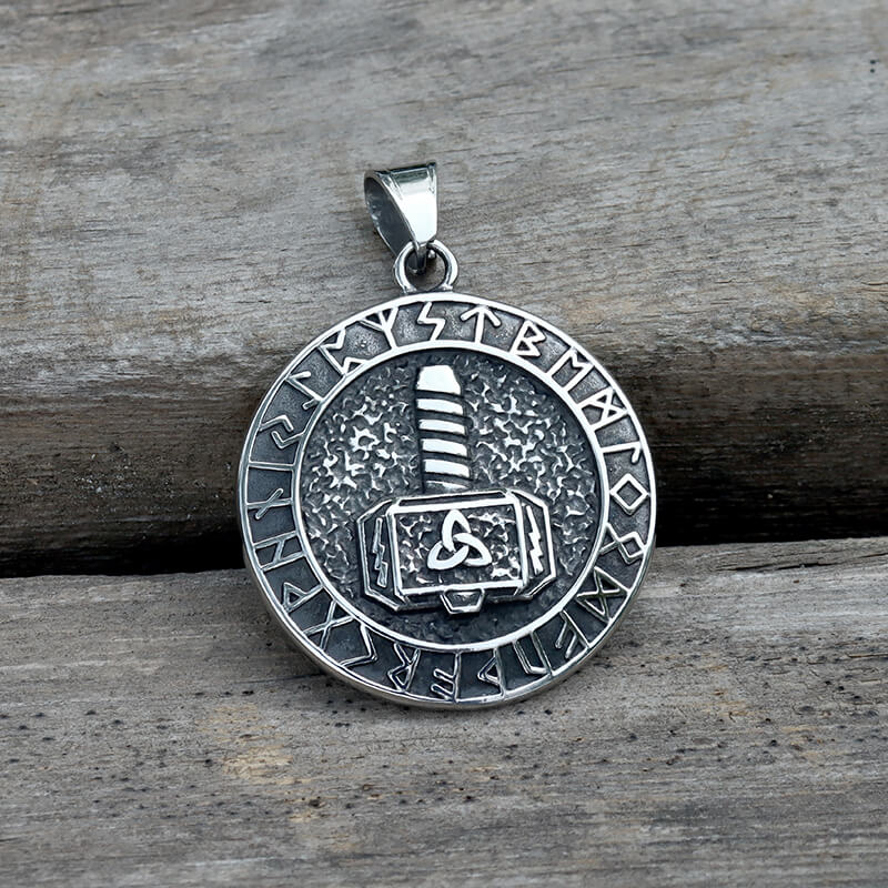 Viking Mjölnir Pendant in Stainless Steel
