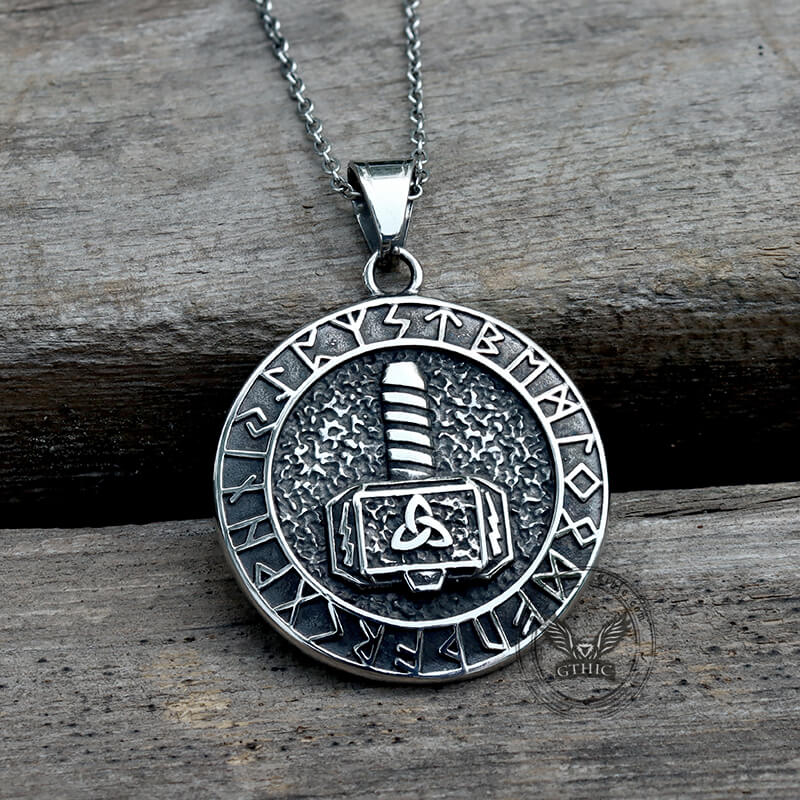 Viking Mjölnir Pendant in Stainless Steel