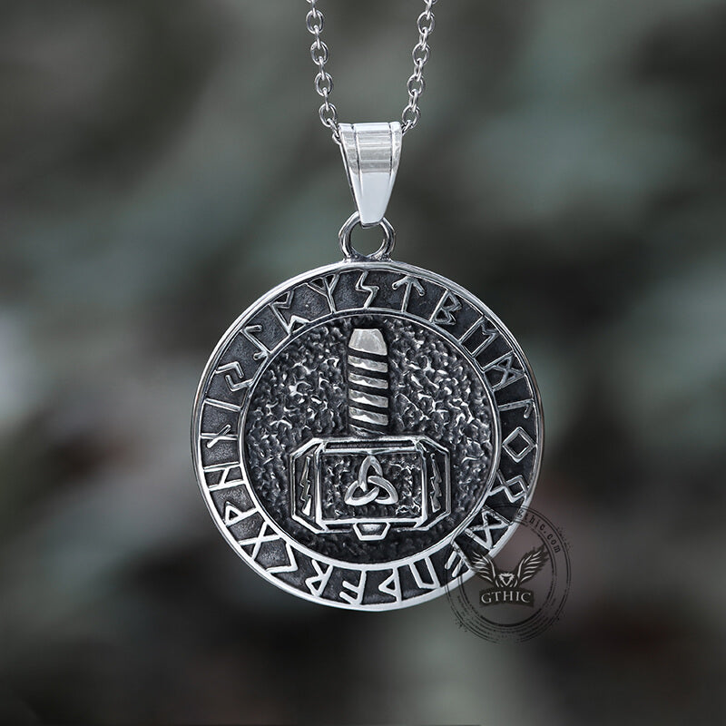 Viking Mjölnir Pendant in Stainless Steel