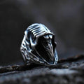 Viking Ravens Hugin Ring in Stainless Steel