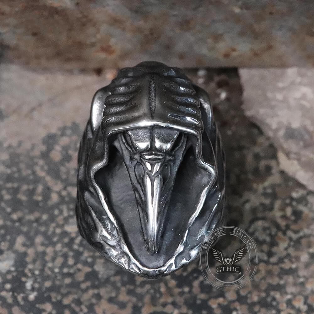 Viking Ravens Hugin Ring in Stainless Steel