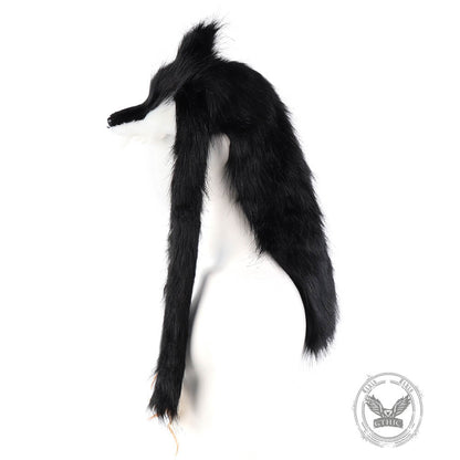 Viking Wolf Head Faux Fur Savage Tribal Hat