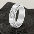 Vintage All-seeing Eye Stainless Steel Spinner Ring