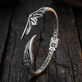 Vintage Angel Devil Wings Stainless Steel Cuff Bracelet