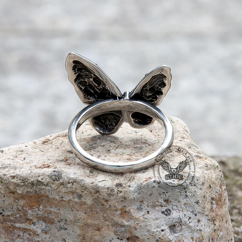 Vintage Butterfly Animal Ring in Stainless Steel