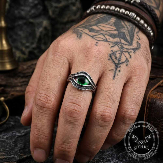 Vintage Devil Eye Ring in Stainless Steel