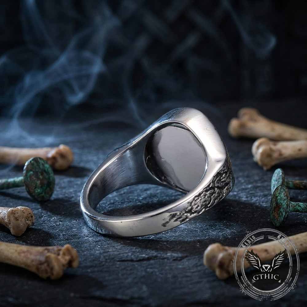 Vintage Devil Eye Ring in Stainless Steel
