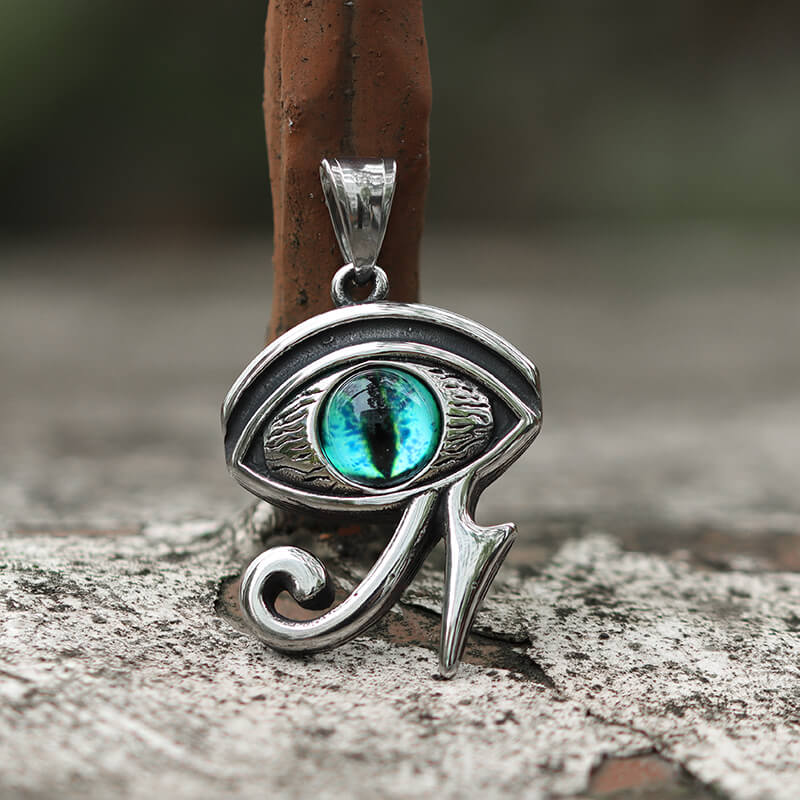 Vintage Eye of Ra Pendant in Stainless Steel