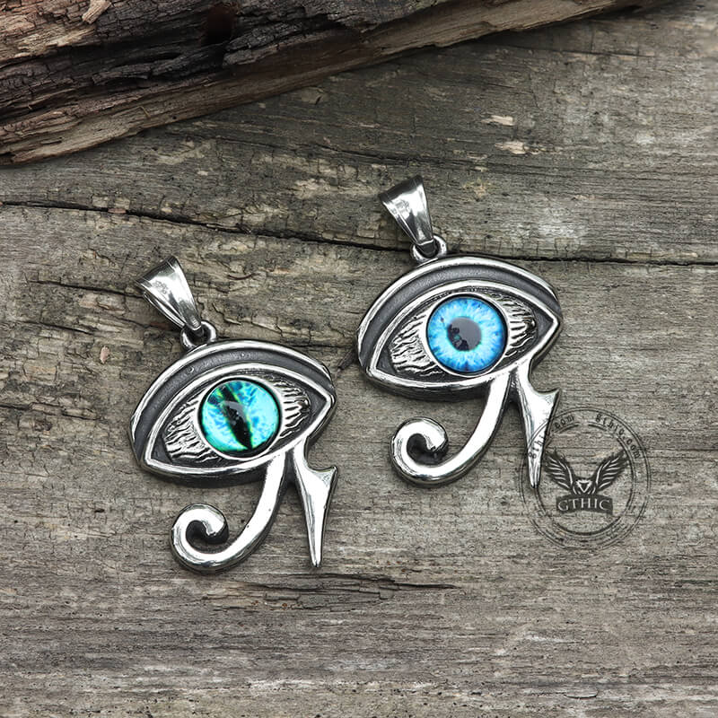 Vintage Eye of Ra Pendant in Stainless Steel