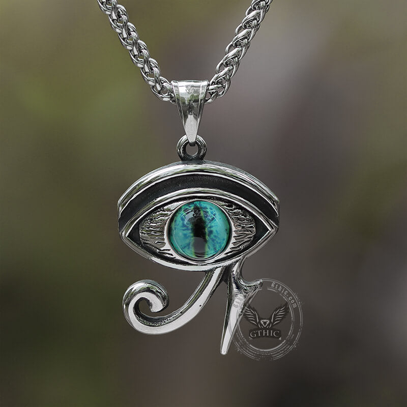Vintage Eye of Ra Pendant in Stainless Steel