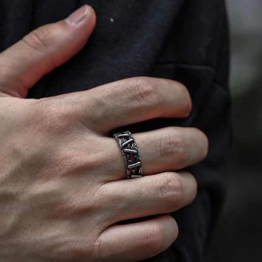 Vintage Frankenstein Flesh Ring in Stainless Steel