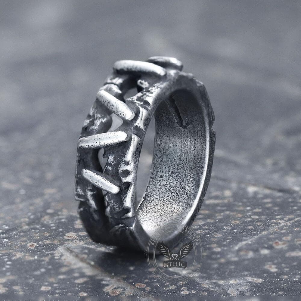 Vintage Frankenstein Flesh Ring in Stainless Steel