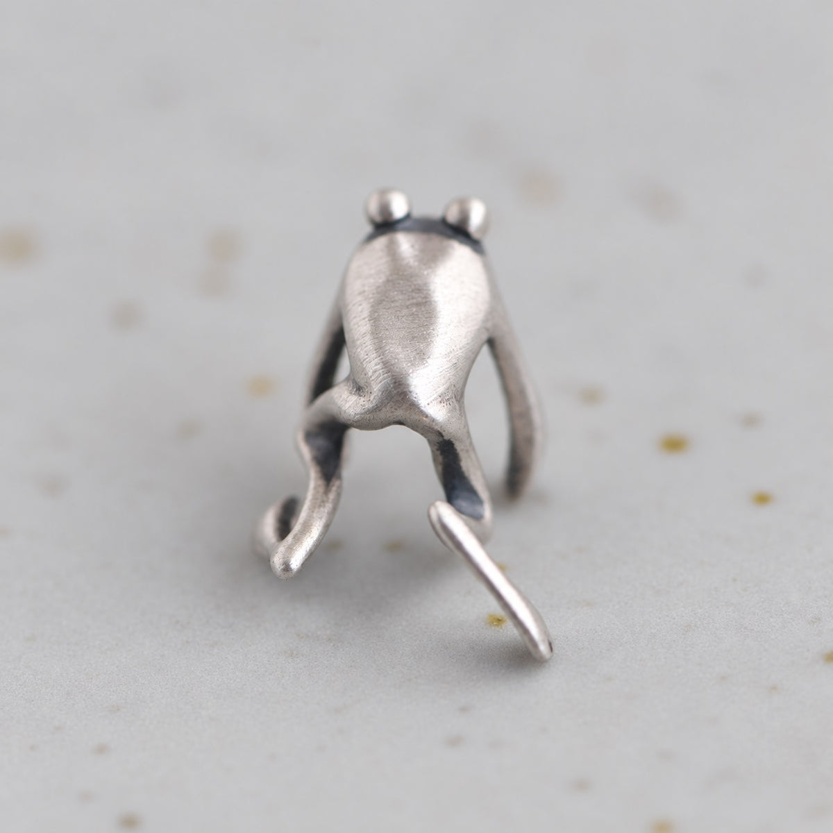 Vintage Frog Sterling Silver Ear Cuffs
